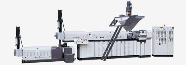Double Section Recycling Pelletizing Extrusion Line