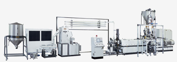 Co-rotating Twin Screw Underwater Pelletizing Compounding Line