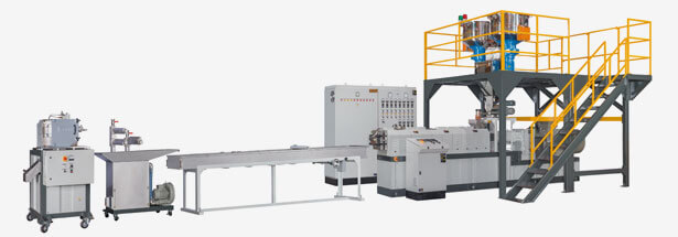 Co-rotating Twin Screw Strand Pelletizing Compounding Line