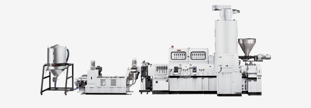 Side Force Feeder Type <br>Recycling Pelletizing Extrusion Line