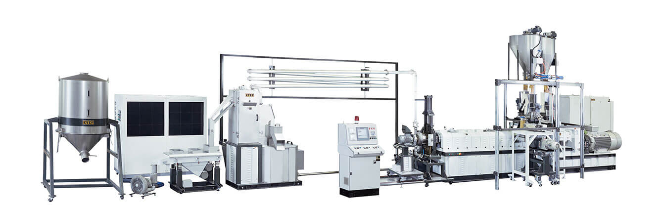 Co-rotating Twin Screw Underwater Pelletizing Compounding Line