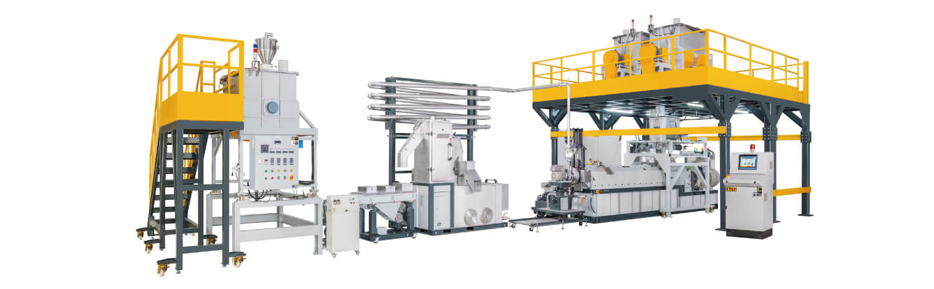 Co-rotating Twin Screw Underwater Pelletizing Compounding Line