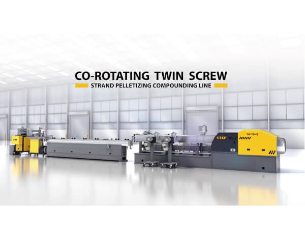Co-rotating Twin Screw Strand Pelletizing Compounding Line | 3D Animation
